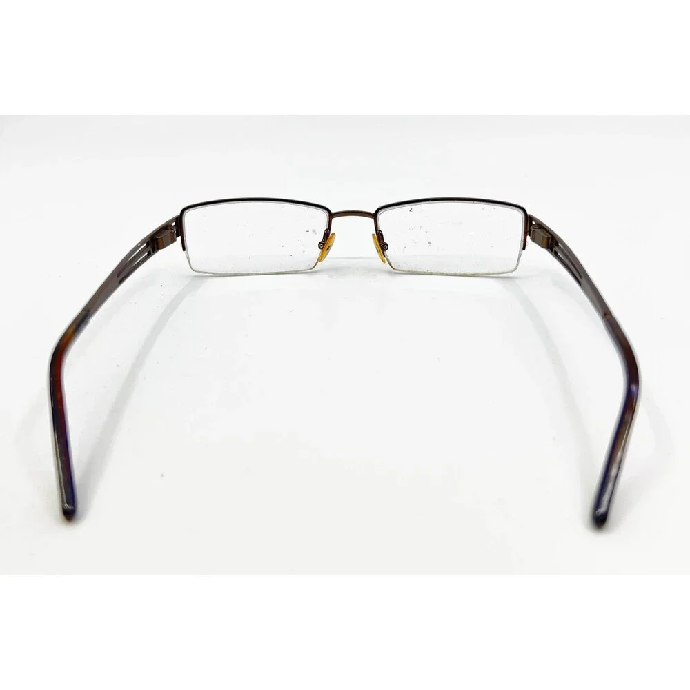 Perry Ellis Eyeglasses Men Brown Half Rim PE 262A-2 54-18-135